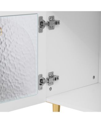 78.8" Retro TV Stand - Media Console w/ Cabinets & Drawers