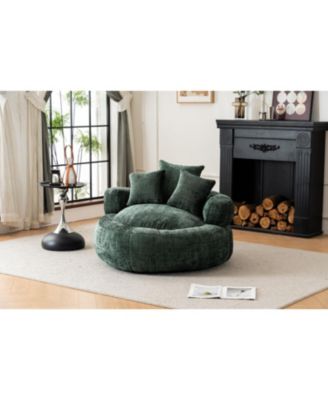 + 1 Pc. + Chenille + Indoor/Outdoor + Bean Bag Chair