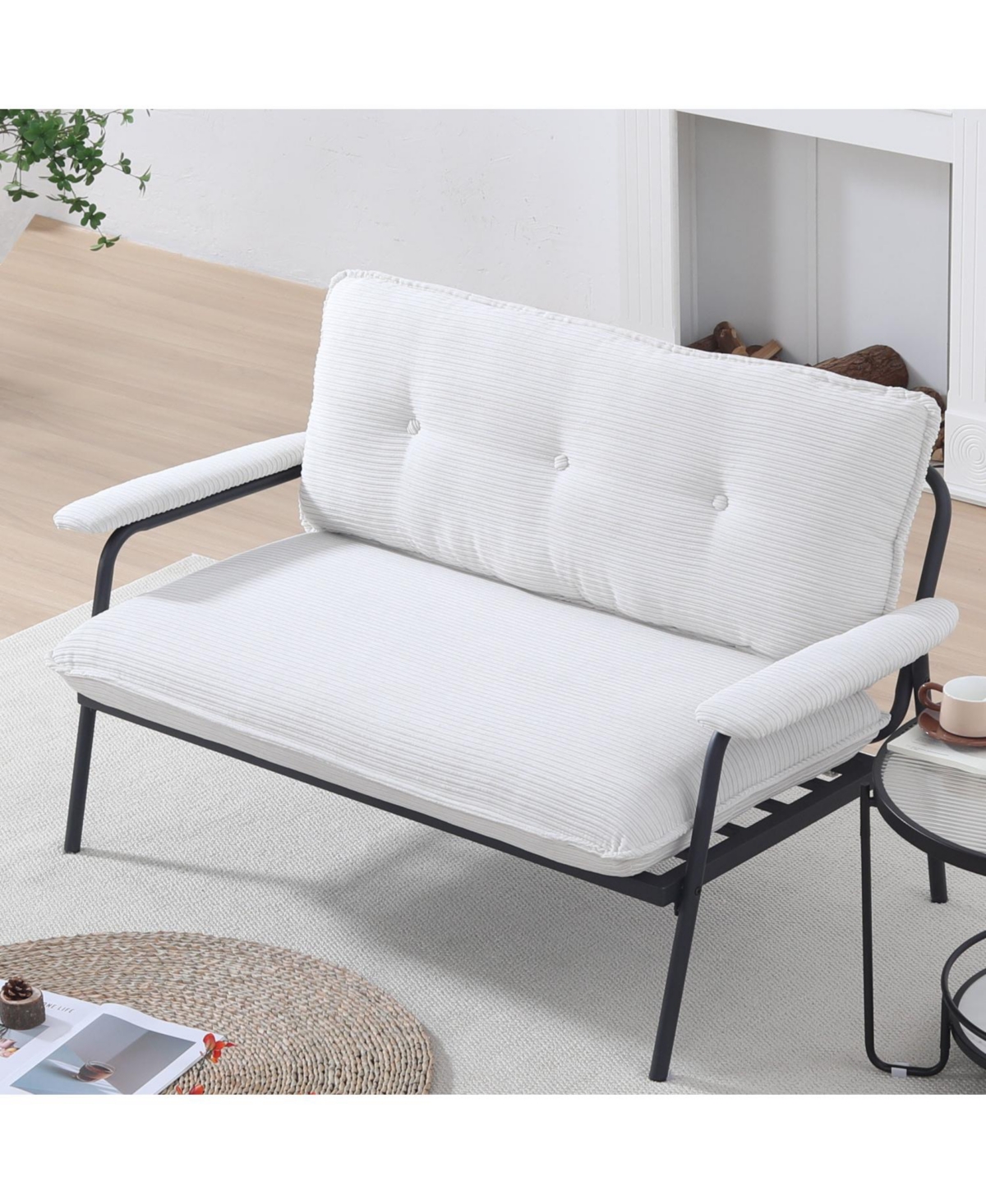 Streamdale Furniture Beige 53-inch Sofa Small Apartment Living