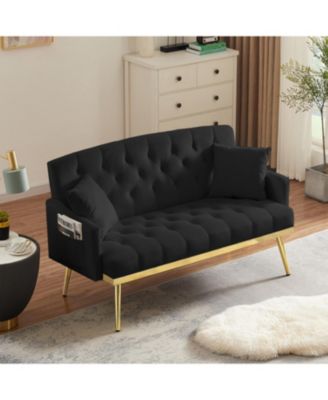 Black 2 Seater Sofa