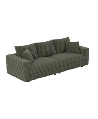 + 3-Seat + Corduroy + Modern Comfy Cloud + Sofa