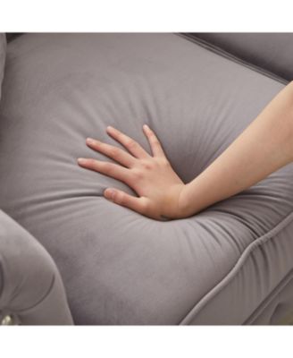 Modern 6-Seat Sofa with Wood Frame & Cushions