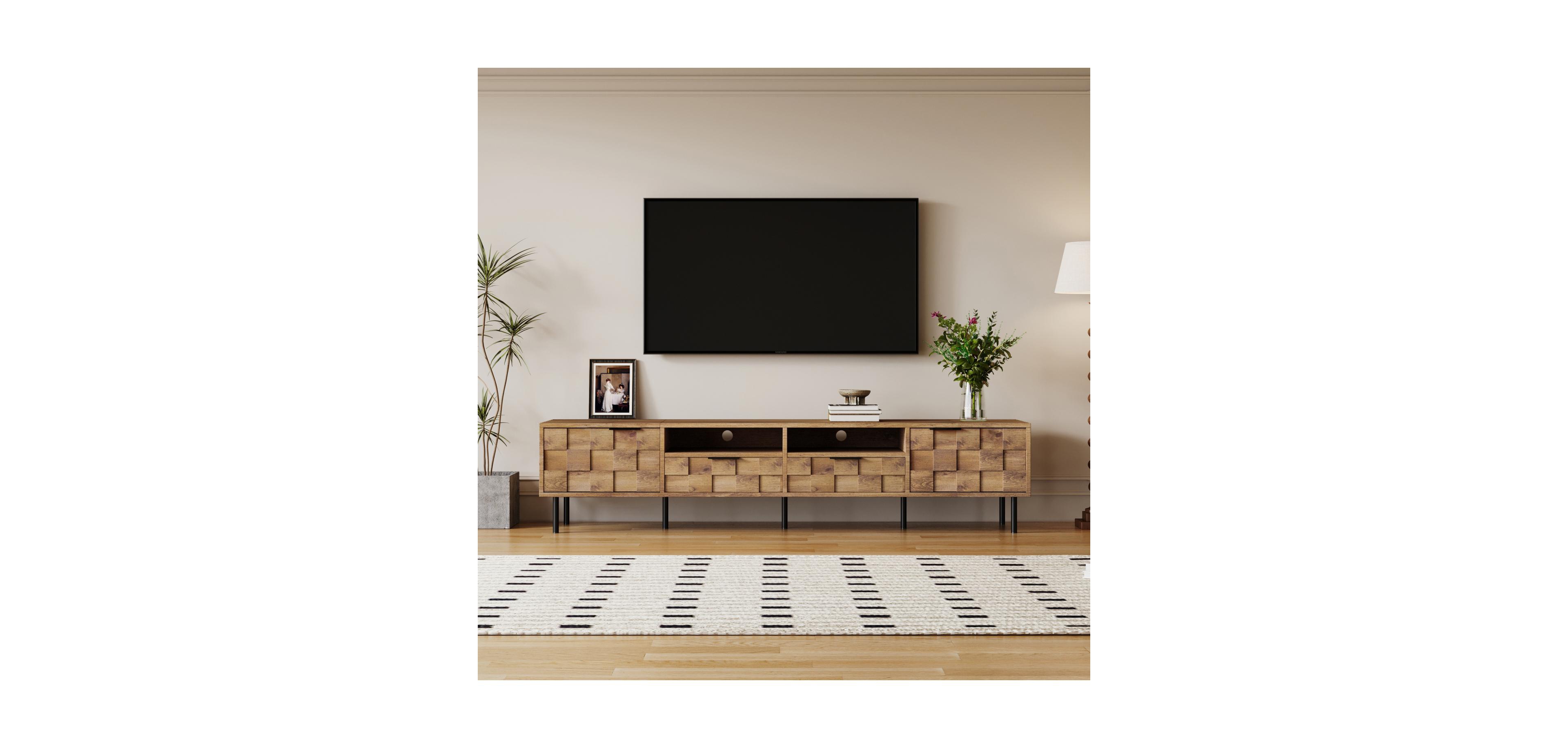 Streamdale Mid Century Tv Stand - Media Console for 85'' TVs