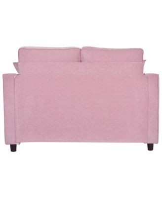 55" Modern Chaise Lounge Sofa Bed with Tufted Seat & Pillows