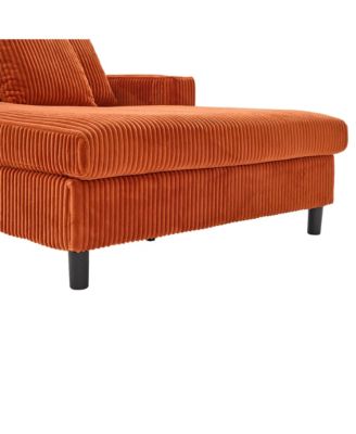  Corduroy Oversized Recliner Sofa w/ USB, LED, Cup Holder