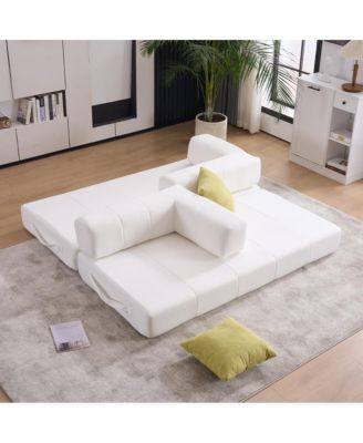  Folding Sofa Bed 78.5" Convertible Couch with Pillows