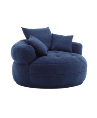 Streamdale Chenille Sleeper Sofa Chair - Modern Fluffy Lounge Seat