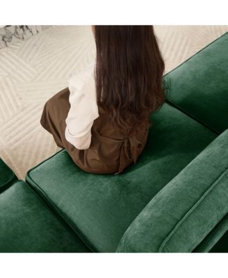 U Shape Sectional Sofa with Ottomans & Storage