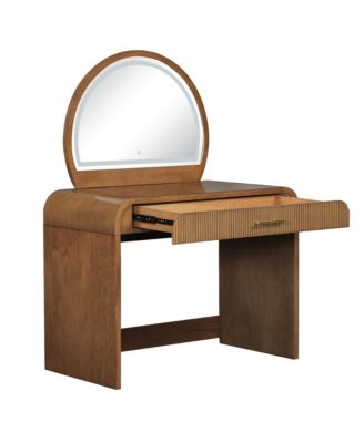 39" Lighted Mirror Vanity Table - Espresso