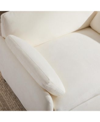 Streamdale Oversized Chenille Sofa Chair - Wide Deep Seat, Modern Armchair