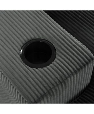 Large Sectional Sofa- Thick Cushions, Cup Holders & Charging