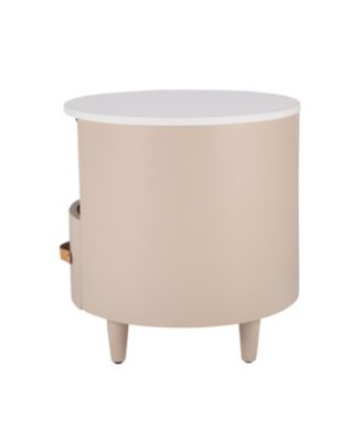 + 1 Pc. + Wood + Drawer & Shelf + Nightstand/End Table