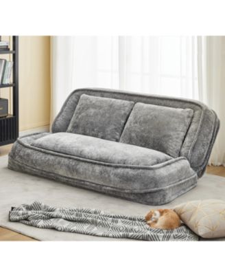 Double Chenille Dog Bed Sofa Couch - Extra Large, Adjustable