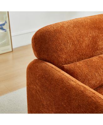  34" Velvet Sofa - Modern Single Couch for Small Spaces