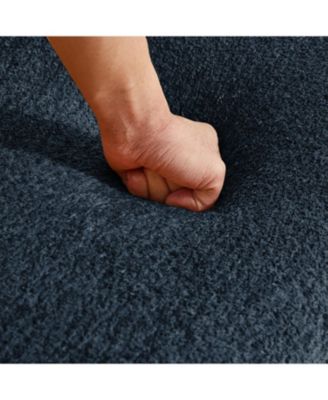 Single Foam Sofa Chair with Footrest & Pillow