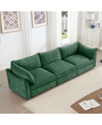 3 Seater Sofa with Storage Drawers
