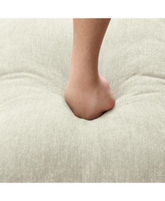 Modular Sofa Set, Flared Arms, Removable Skirts, Beige White