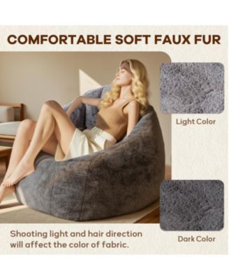 Armrest Bean Bag Chair - High-Density Foam, Comfortable Sofa for Living Room