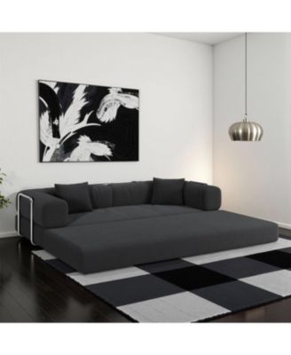 Modular sofa convertible pudding block sofa bed with armrests