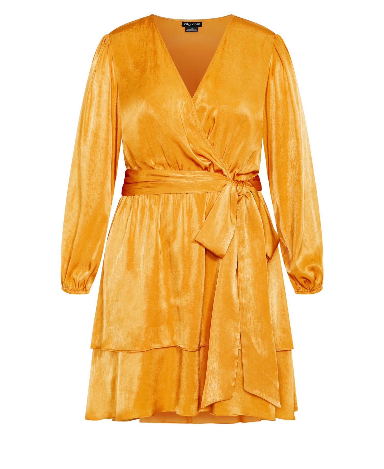 Plus Size Twisted Ruffle Dress