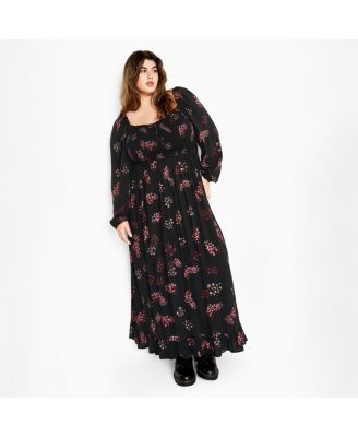 Plus Size Cassie Floral Maxi Dress
