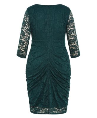 Plus Size Lacey Zip Dress