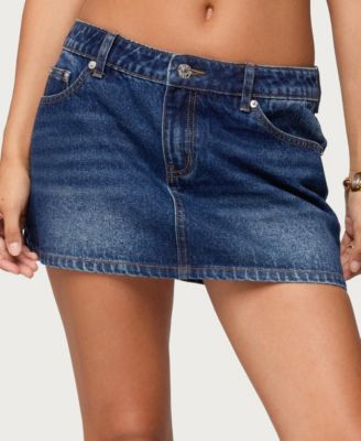 Women's Chiara Denim Micro Skirt