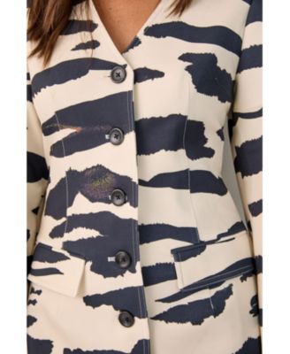 Women's Cocoon Sleeve Tailored Mini Dress