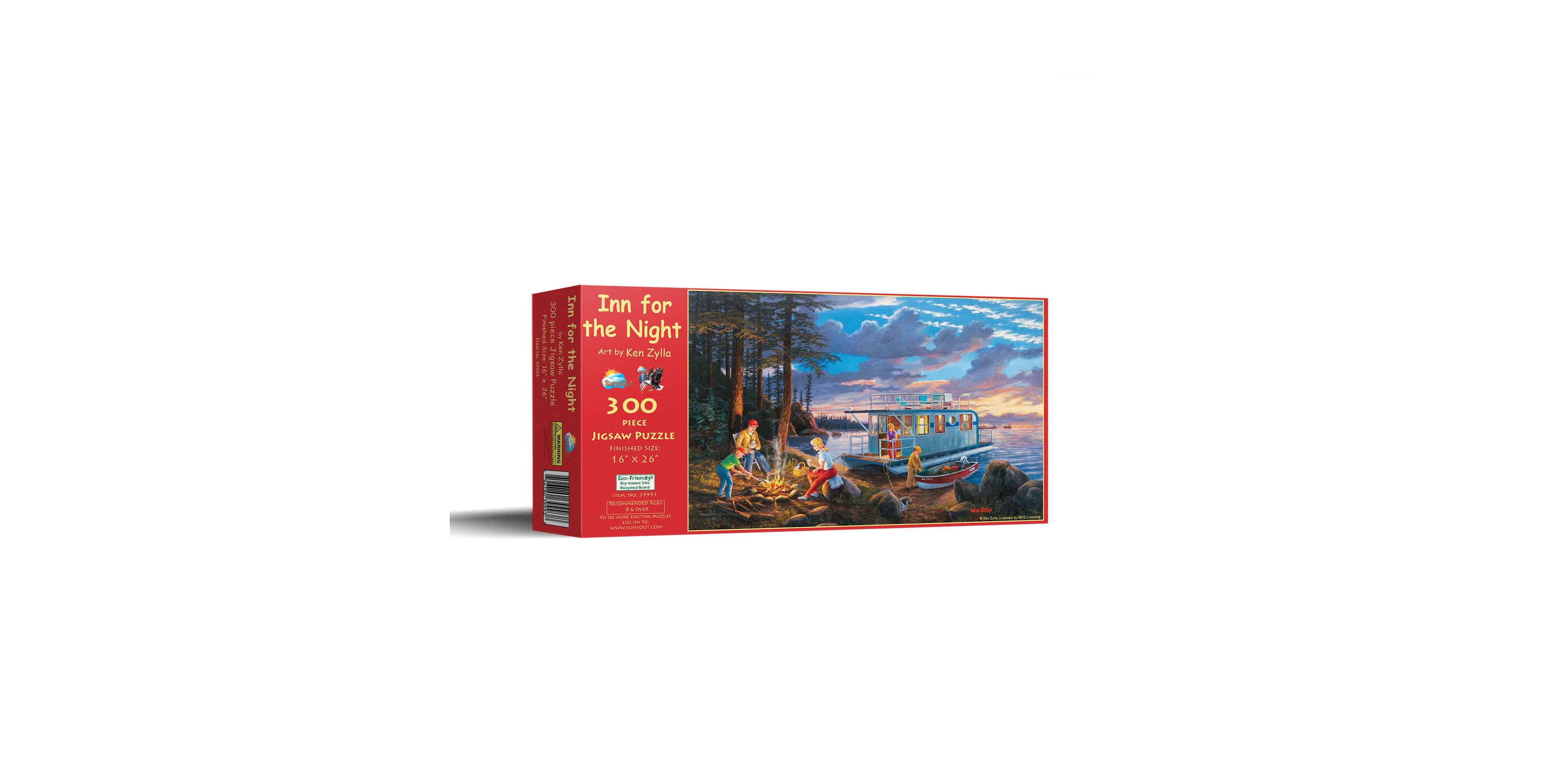 Sunsout Inn for the Night 300-Piece Interlocking Jigsaw Puzzle, Ages 15+