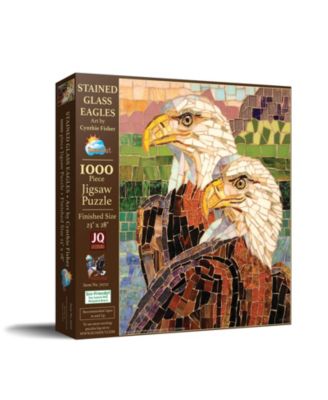 Stained Glass Eagles 1000 piece Jigsaw Puzzle for Adults