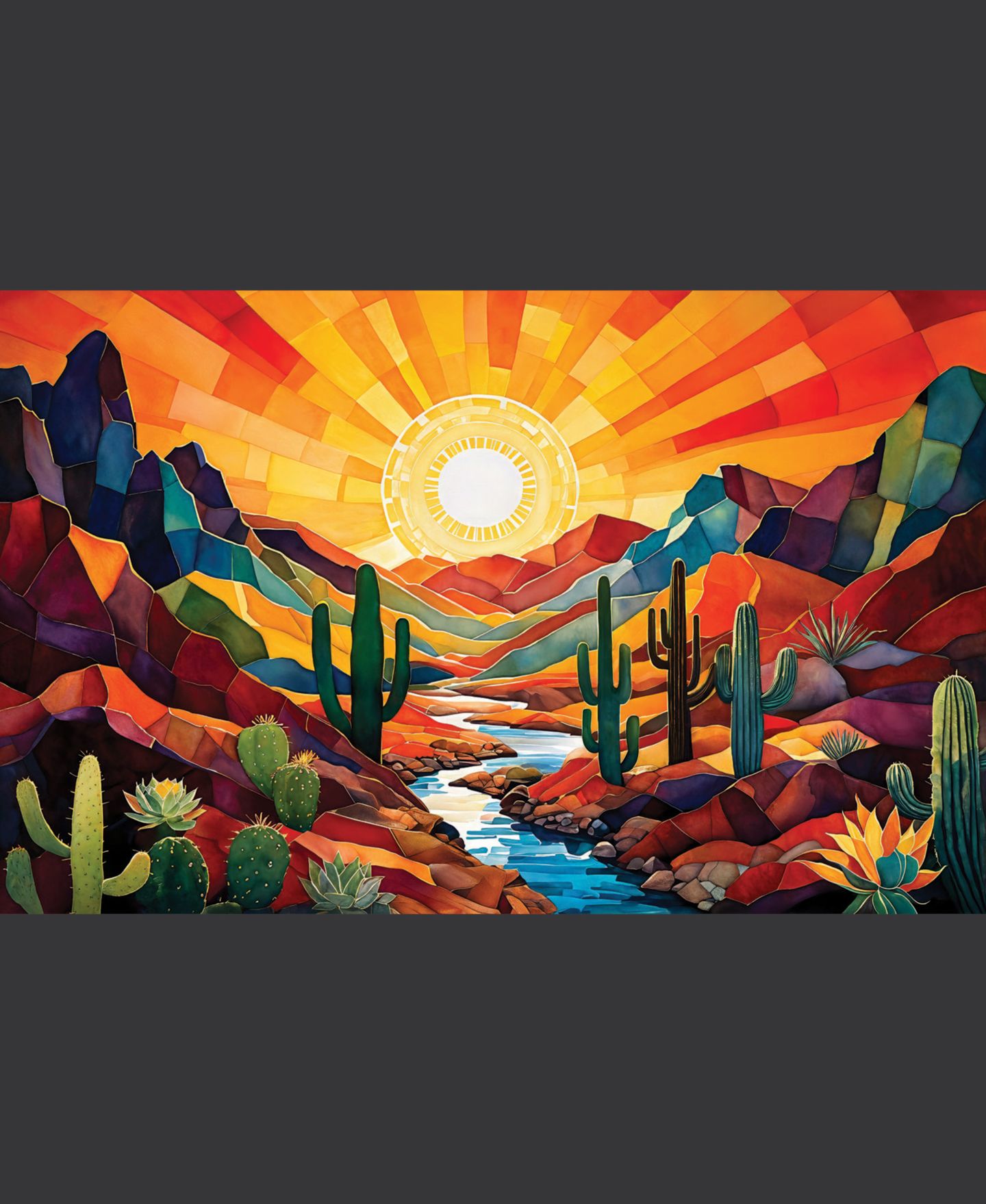 Детский пазл SunsOut Southwestern Sunrise Animal-Themed Interlocking 550 Piece Jigsaw Puzzle, от 15 лет — фото 3