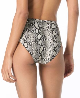 Michael Kors Women's High Waist Logo Chain Swim Bottom
