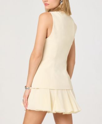 Women's Crewneck Sleeveless Dress