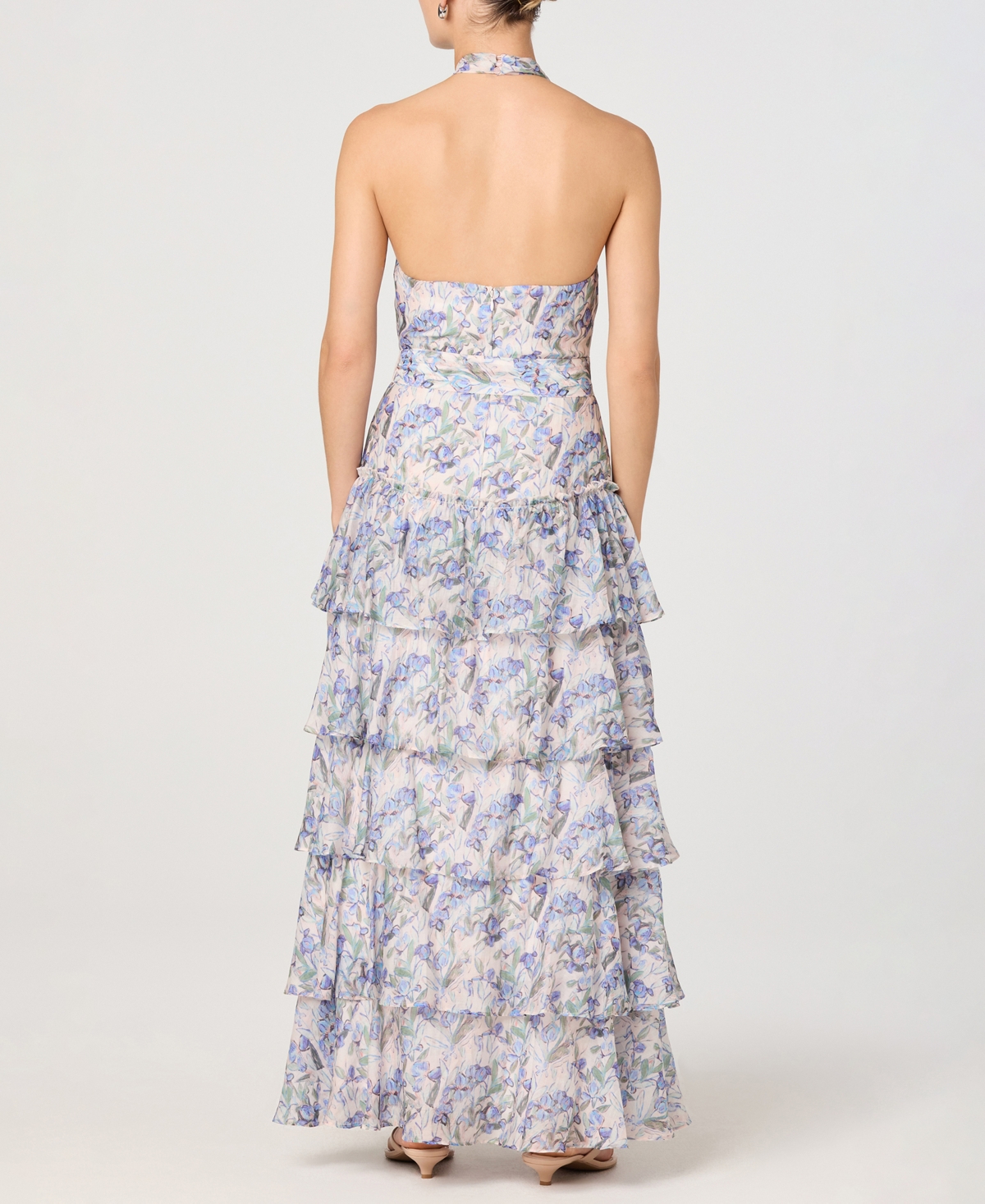 Astr the Label Women's Floral Halter Neck A-Line Dress