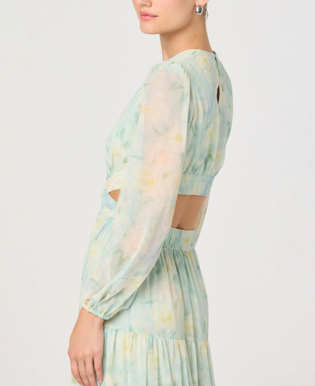 Astr the Label Women's Floral V-Neck Maxi Dress