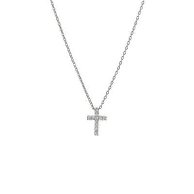 Plated Aveline Crystal Cross Necklace Holiday Gift Guide