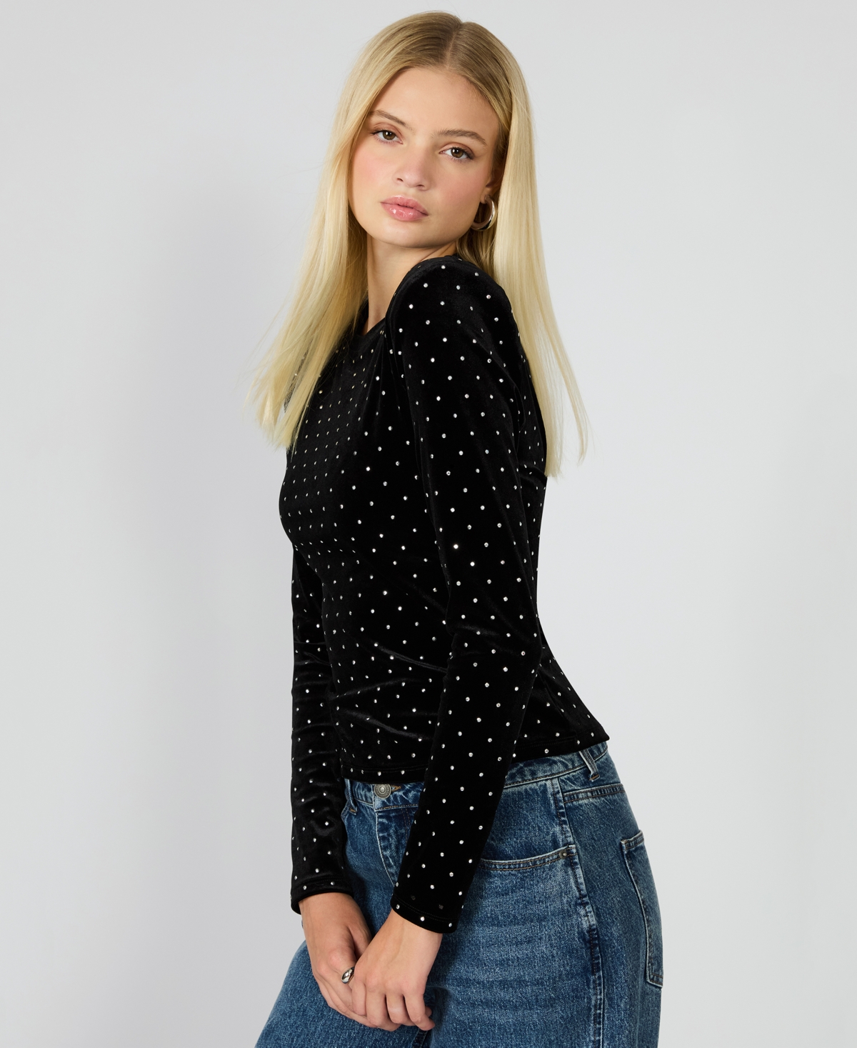 Steve Madden Women's Maddilyn Embellished Top