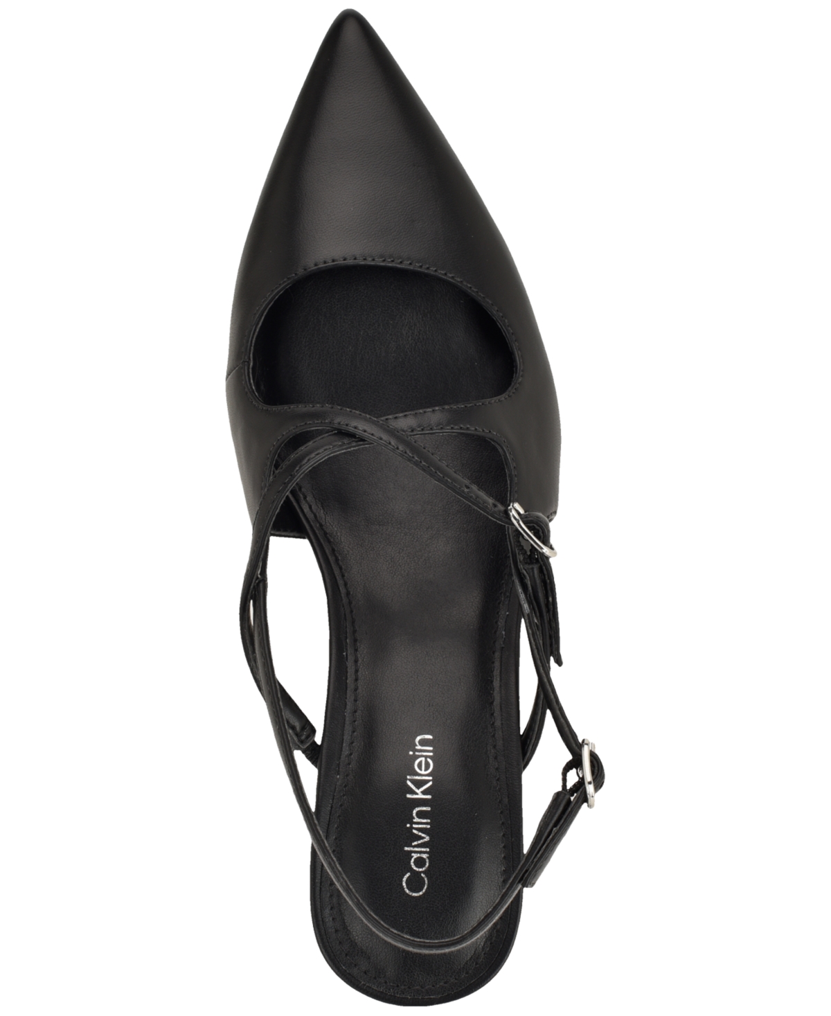 Calvin Klein Women's Vierra Strappy Slingback Kitten Heel Pumps