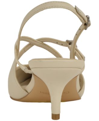 Women's Vierra Strappy Slingback Kitten Heel Pumps