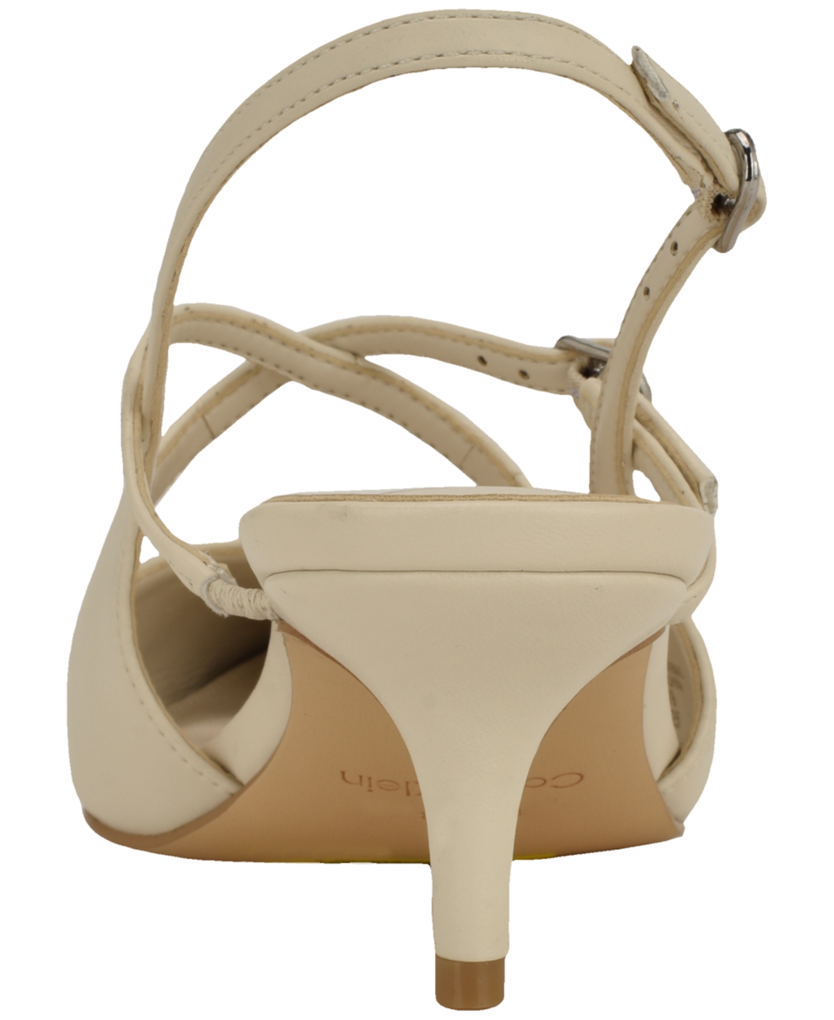 Calvin Klein Women's Vierra Strappy Slingback Kitten Heel Pumps