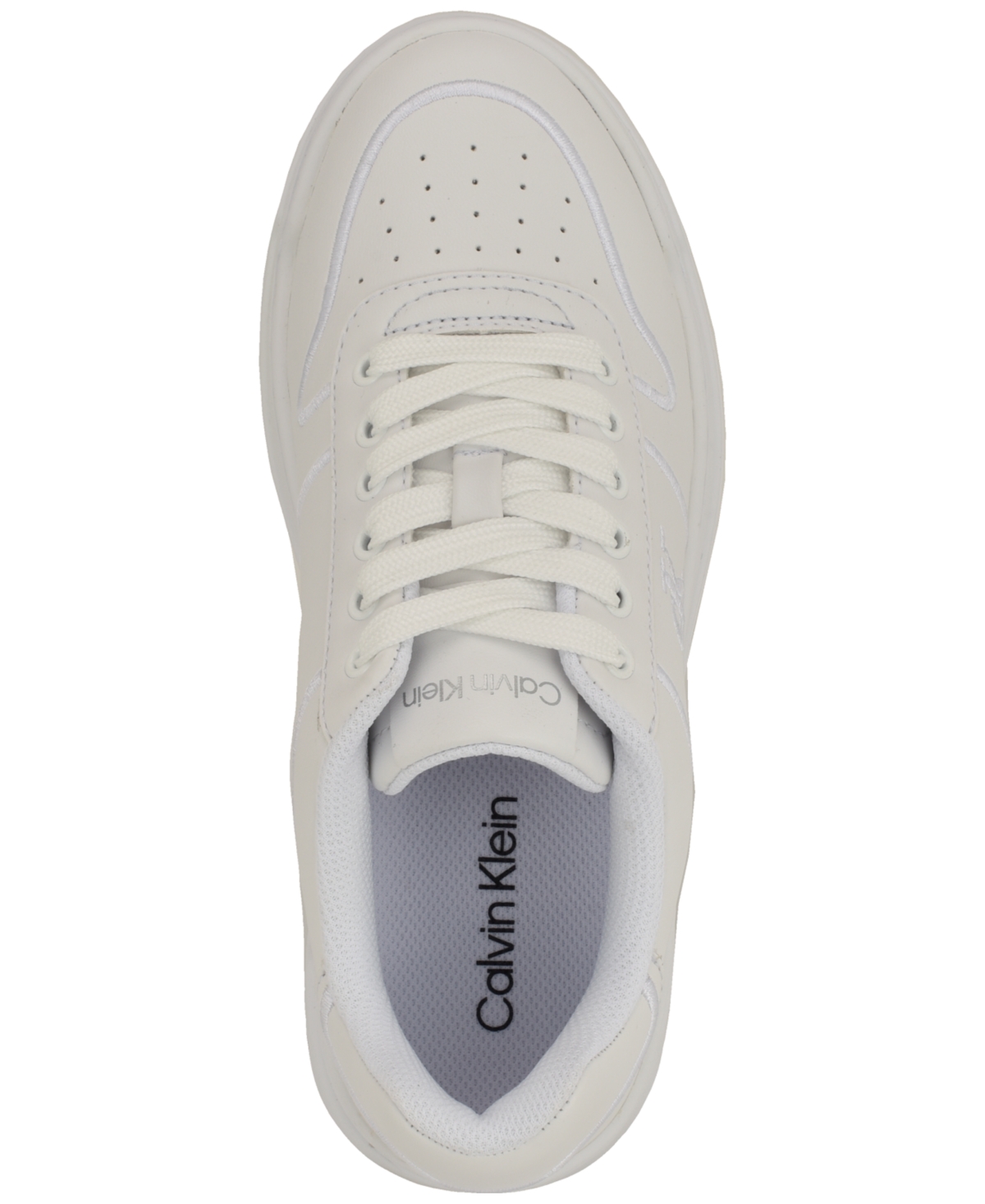 Calvin Klein Women's Pozin Round Toe Lace-Up Sneakers