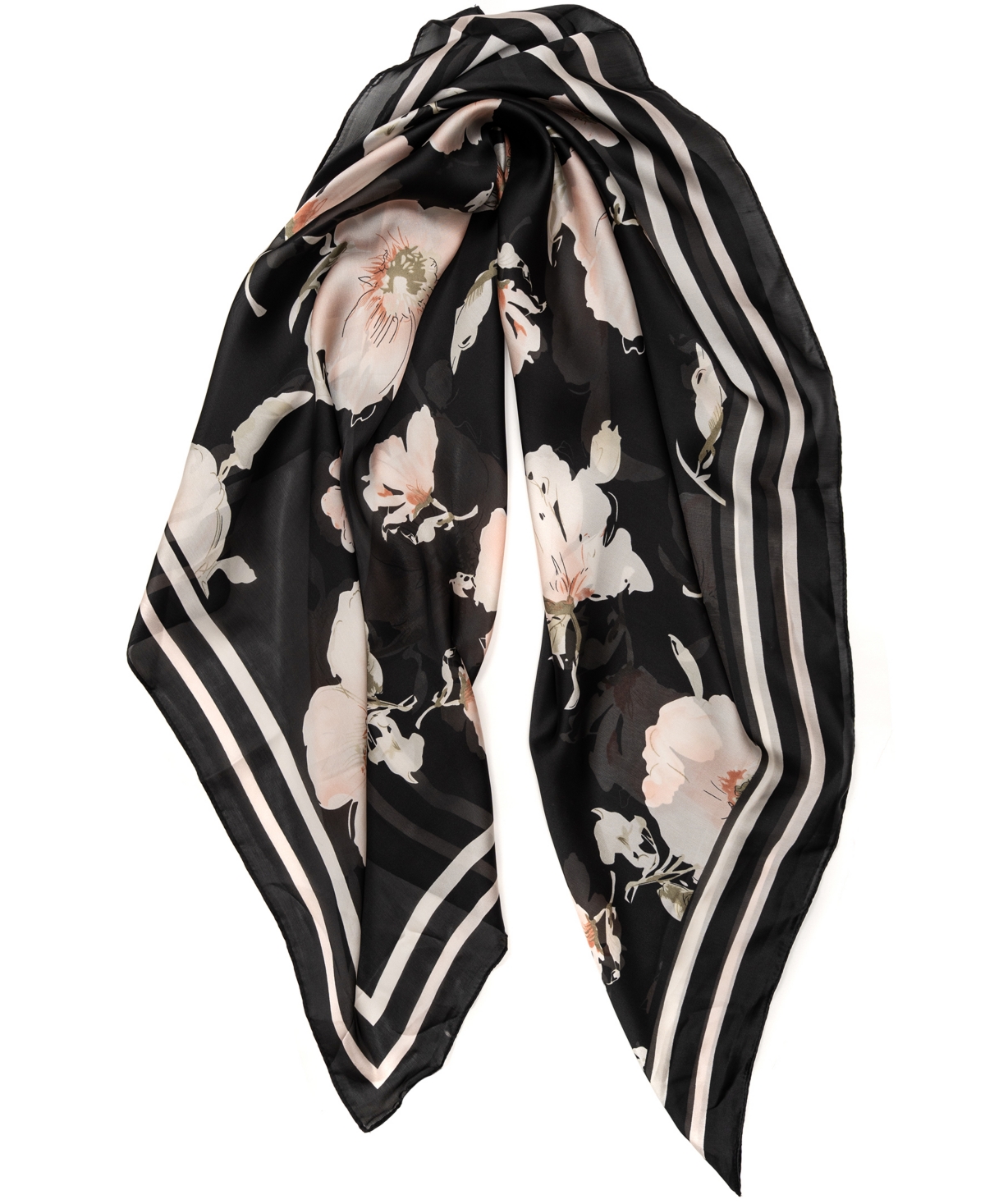 Vince Camuto Watercolor Floral Square Scarf