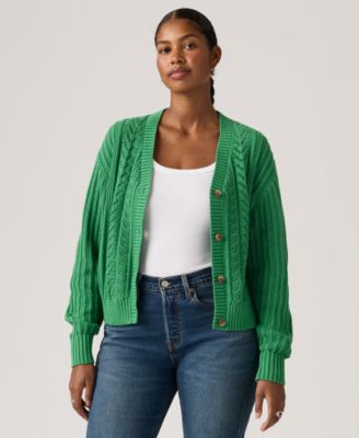 Women's Snowflake Long Sleeve Cardigan Sweater