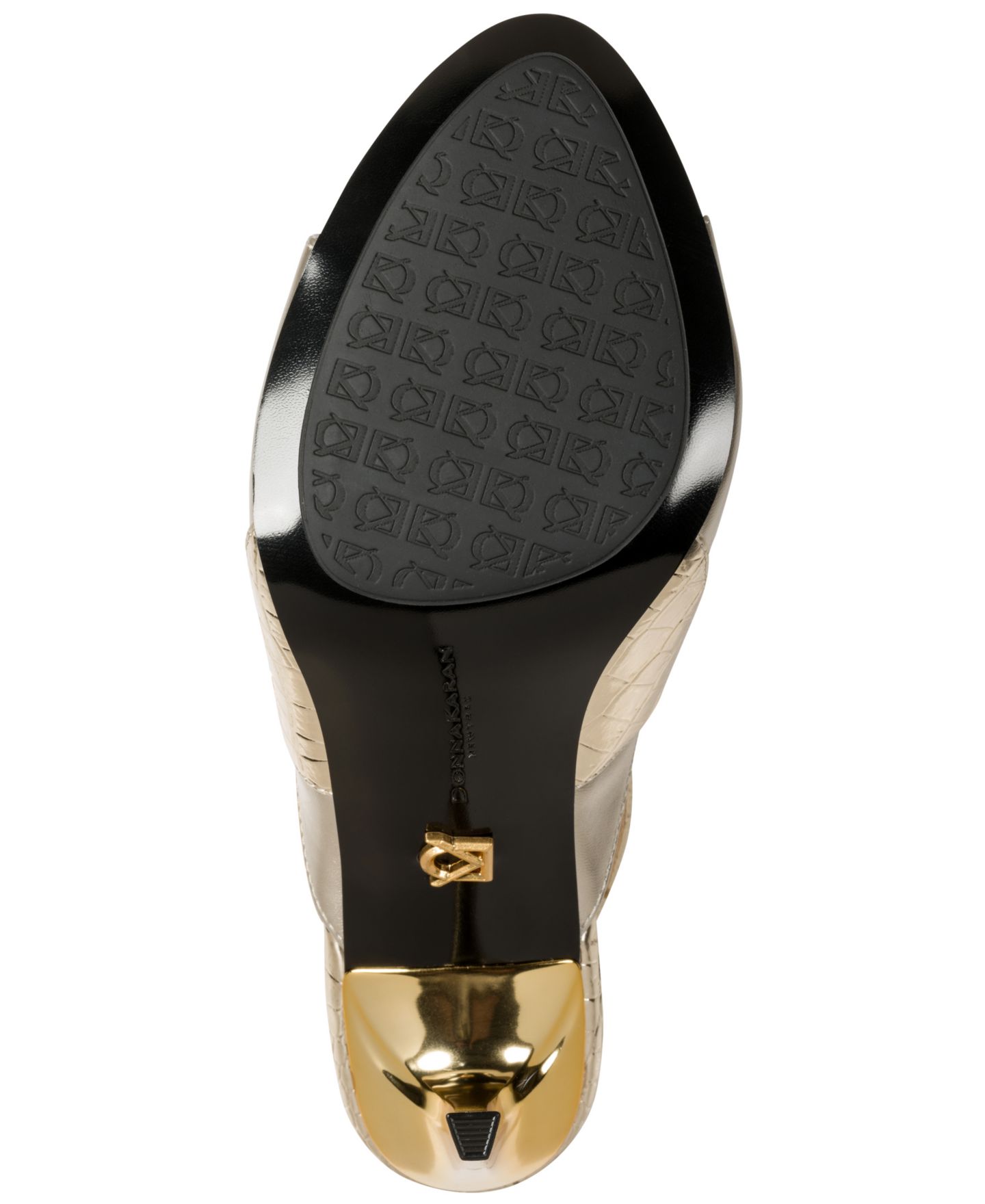 Женские сандалии Donna Karan New York Summer Slingback Dress Sandals, цвет: Белое золото / Шампань — фото 5