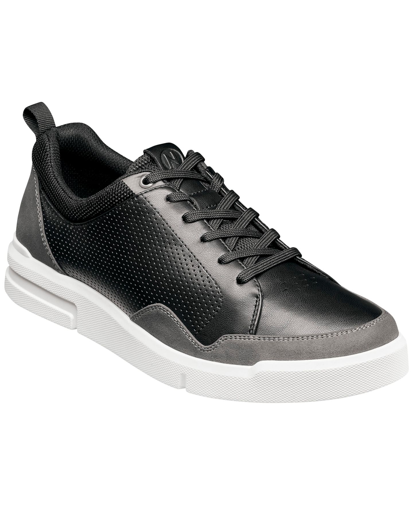 Мужские кроссовки Nunn Bush Kore City Rally Moc-Toe Lace-Up, цвет: Чёрный разноцветный — фото 1