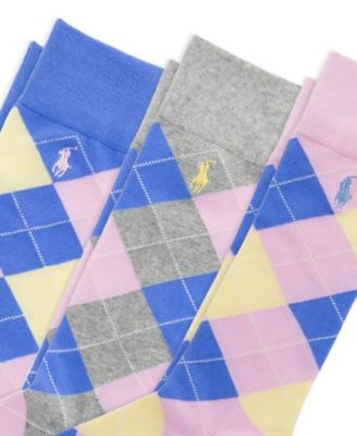 Men's 3-Pack Argyle Dress Socks