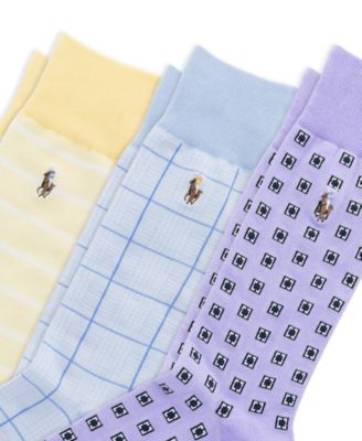 Men's Foulard Slack Crew Socks, 3-Pack