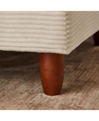 Corduroy 6-Seater Modular Sectional Sofa (Beige)