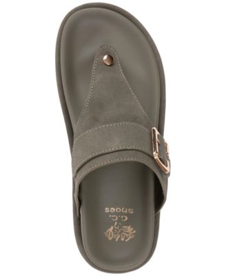 Women's Serene Buckle Thong Footbed Sandals