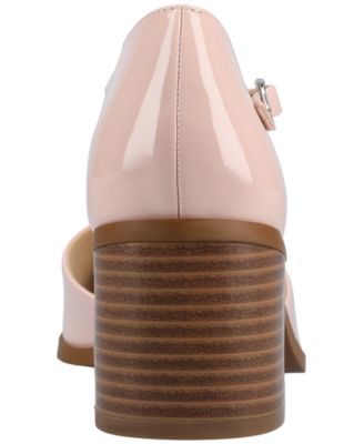 Women's Evangeline Block Heel Square Toe Pumps